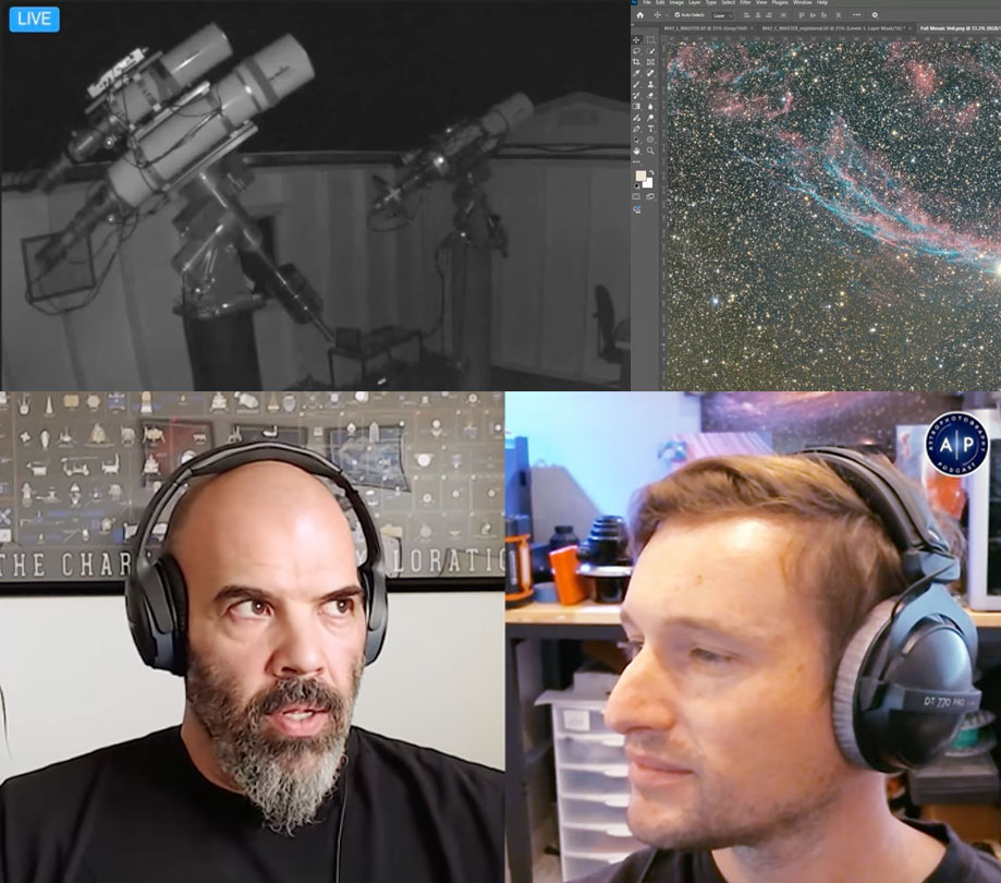 Dual telescope astrophotography techniques