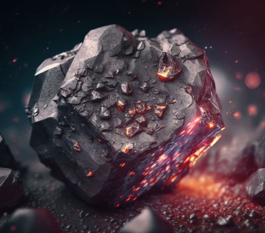 Galactic Stone Ironwork Meteorites