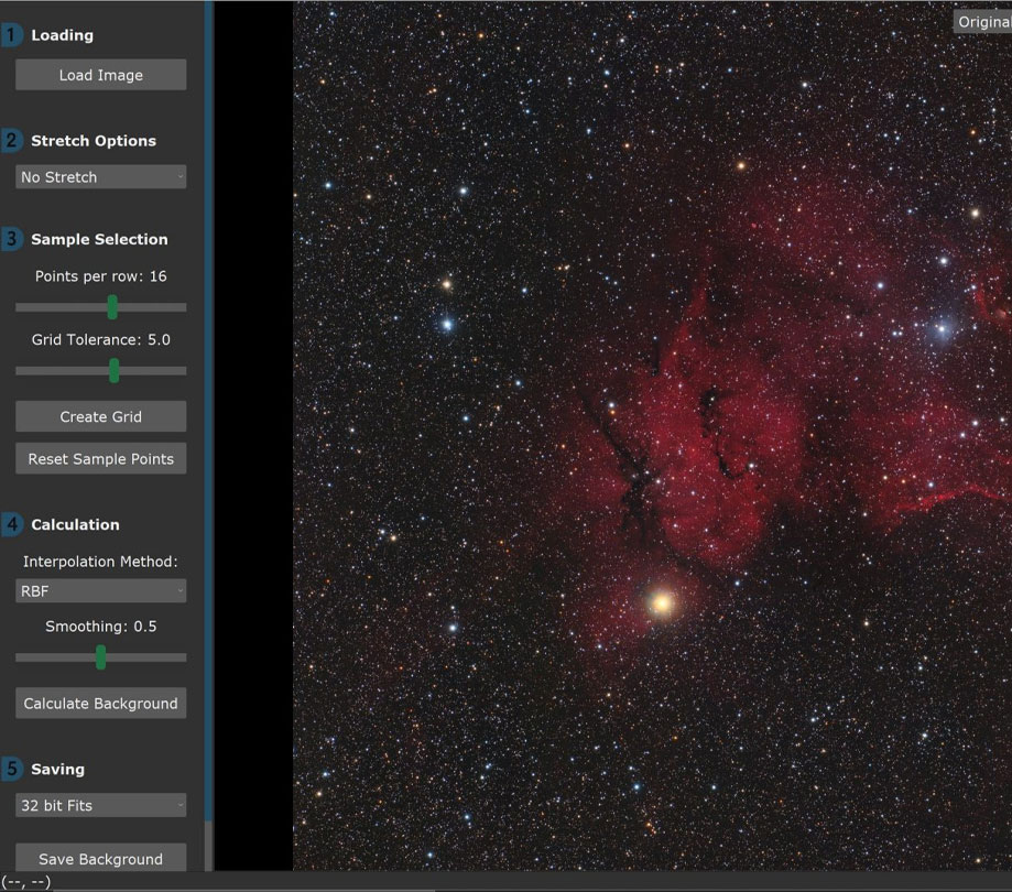 Removing gradients from astrophotos gets easier with GraXpert