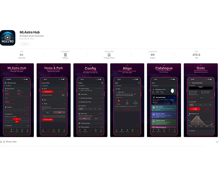 MLAstro Hub mobile app launches on iOS