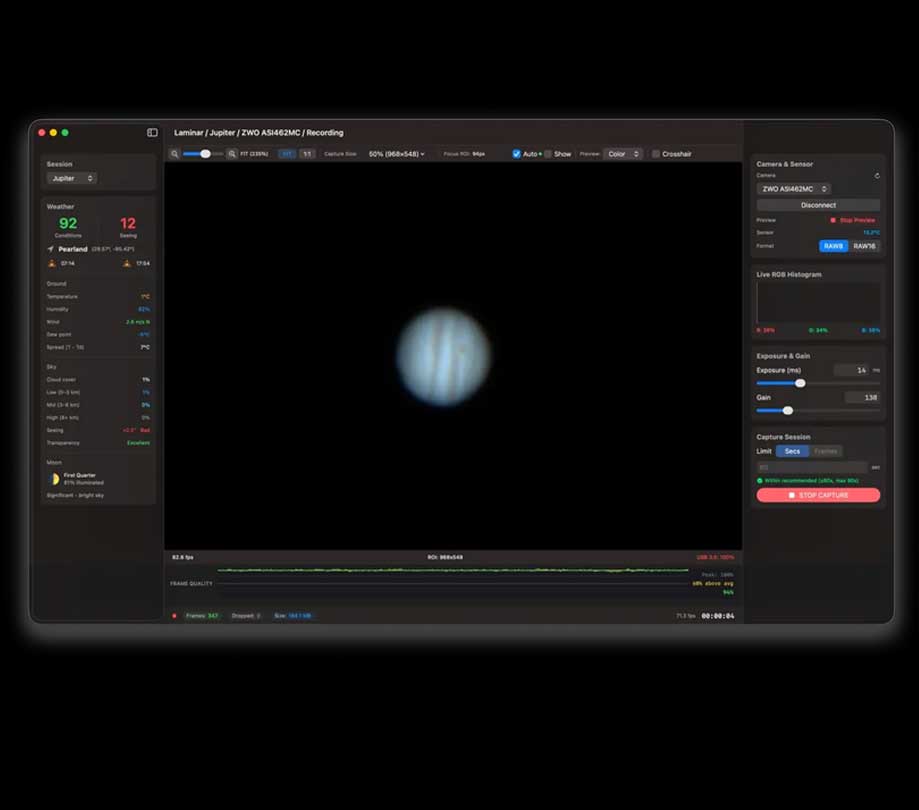 Planetary Capture App for Mac Laminar 1.0 Launches