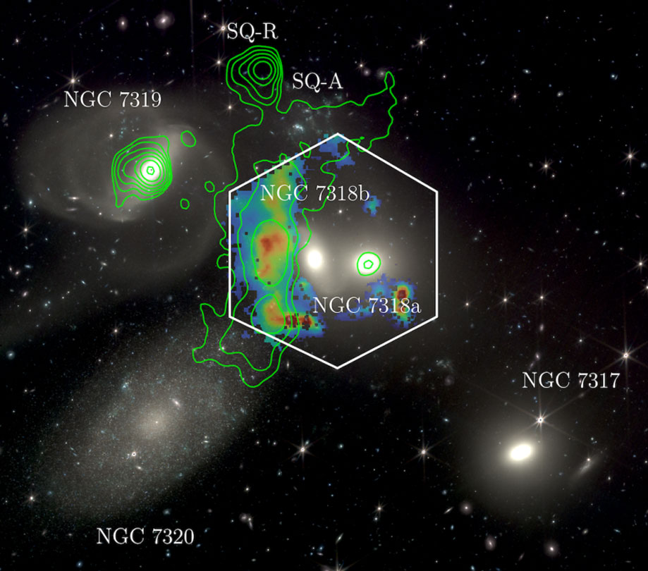 Galaxy collision at 2M MPH seen