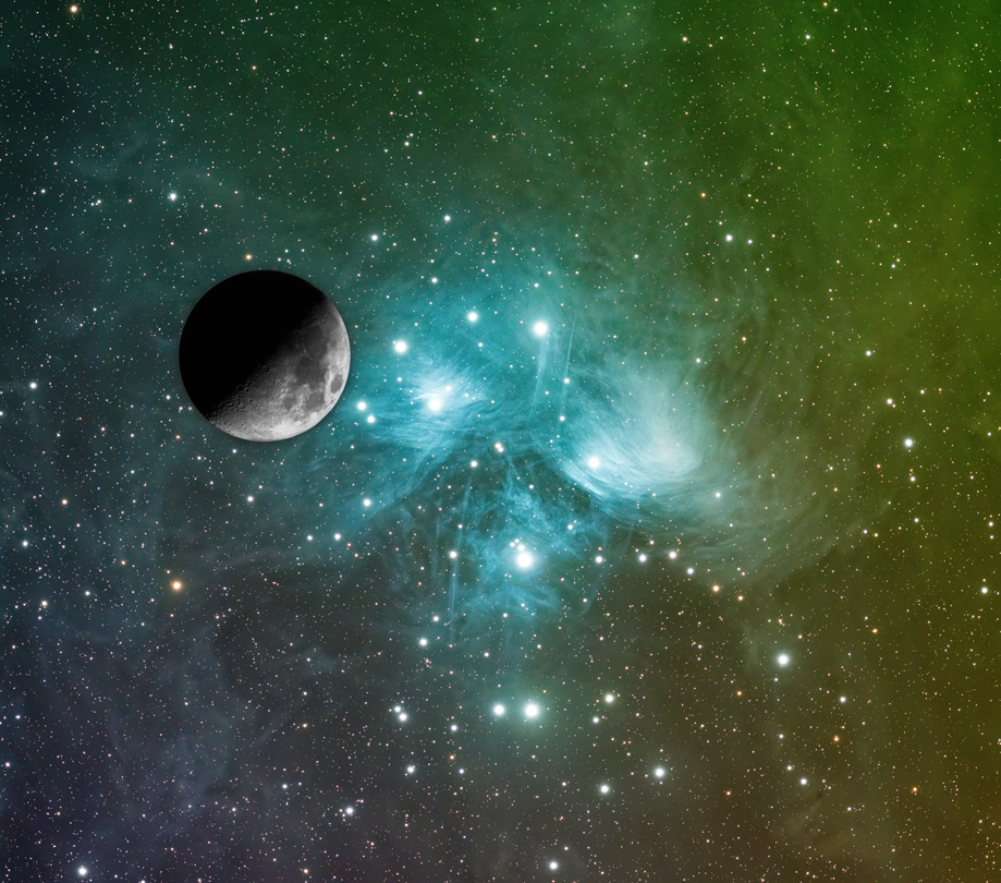 Moon and Pleiades conjunction September 22nd 2024
