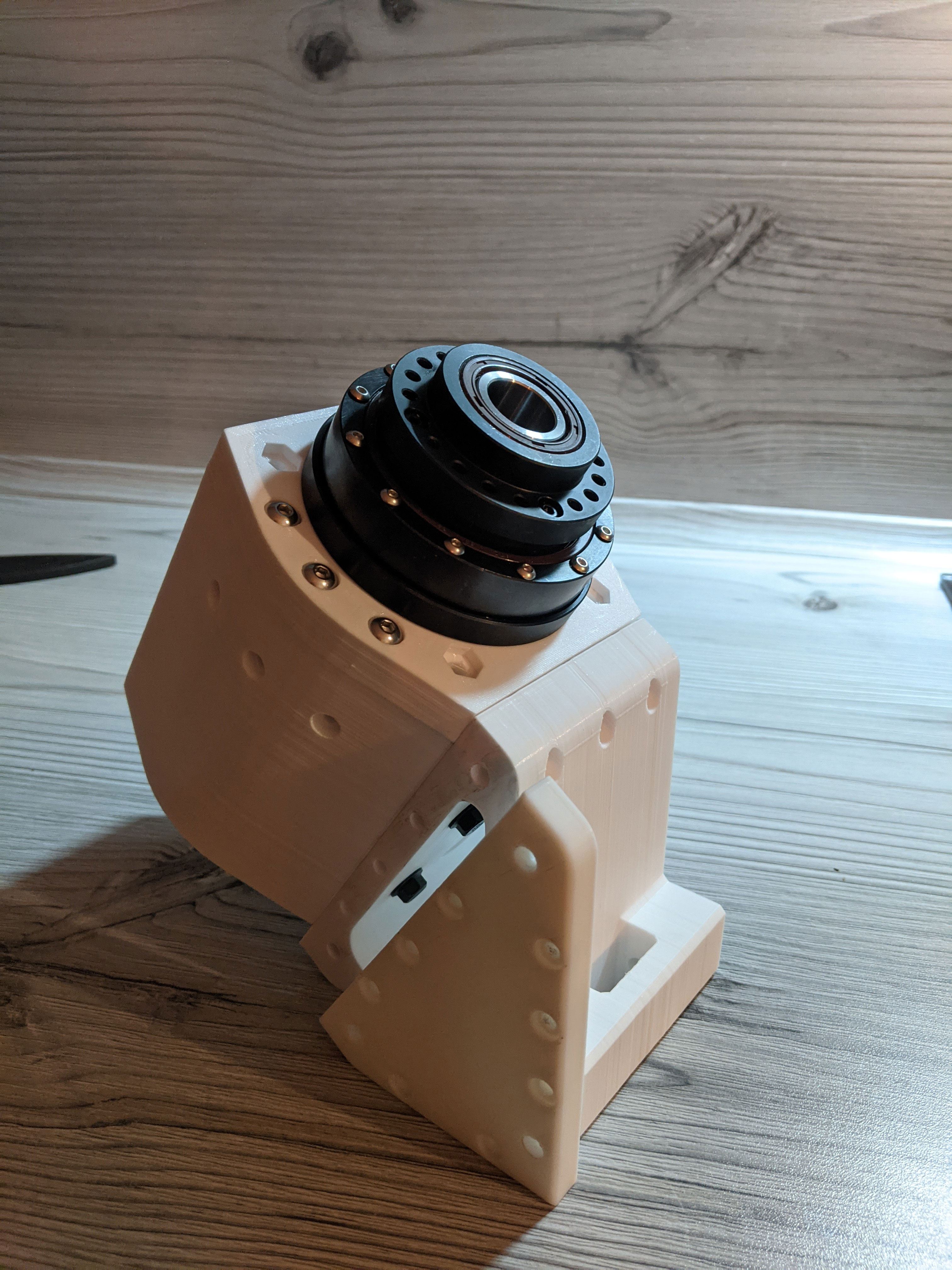 The DEC axis with bearings