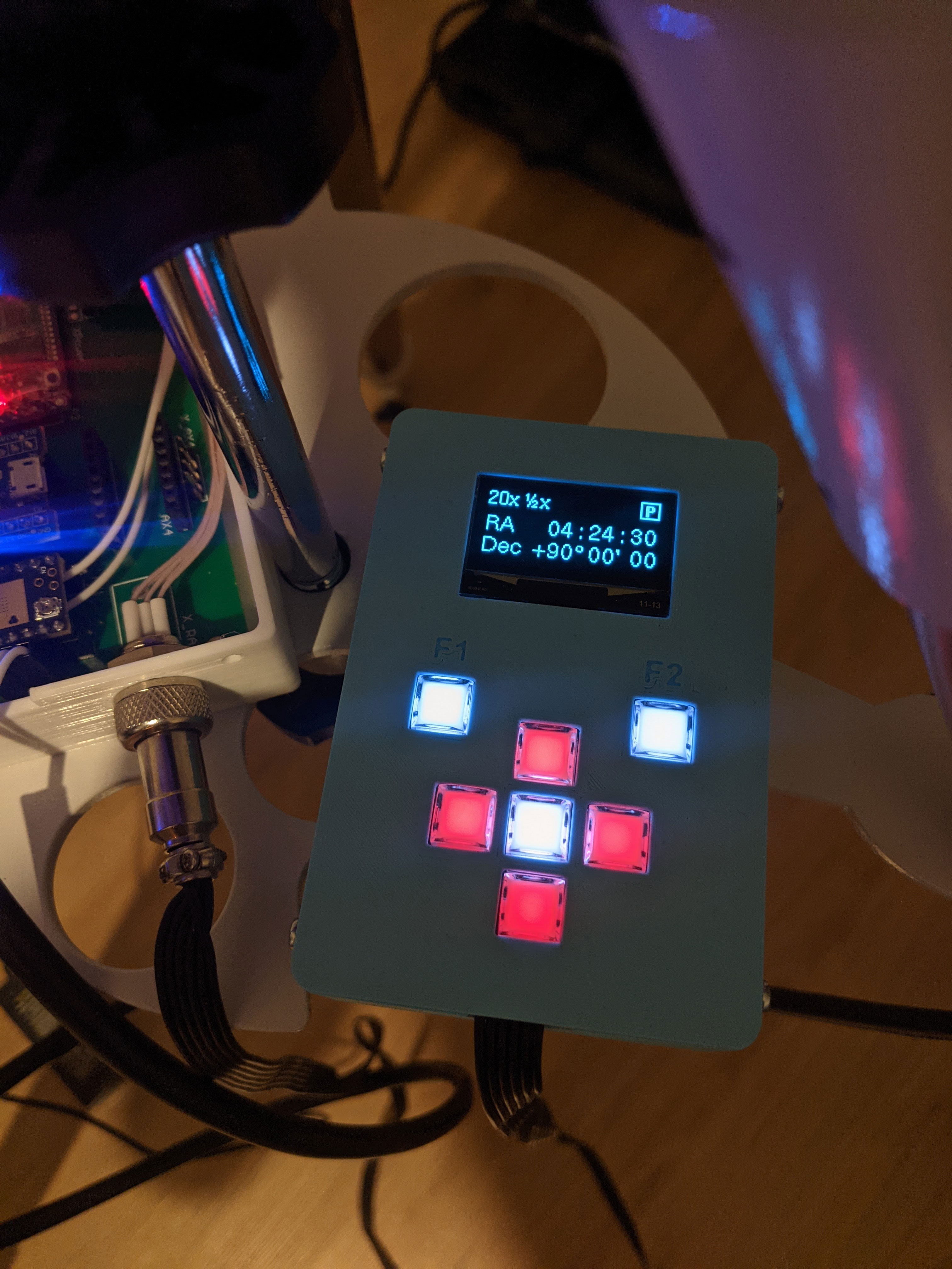 Hand controller read-out