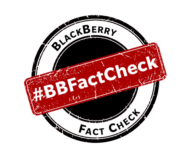 BlackBerry Takes Swing at Competitors with BlackBerry Fact Check Portal