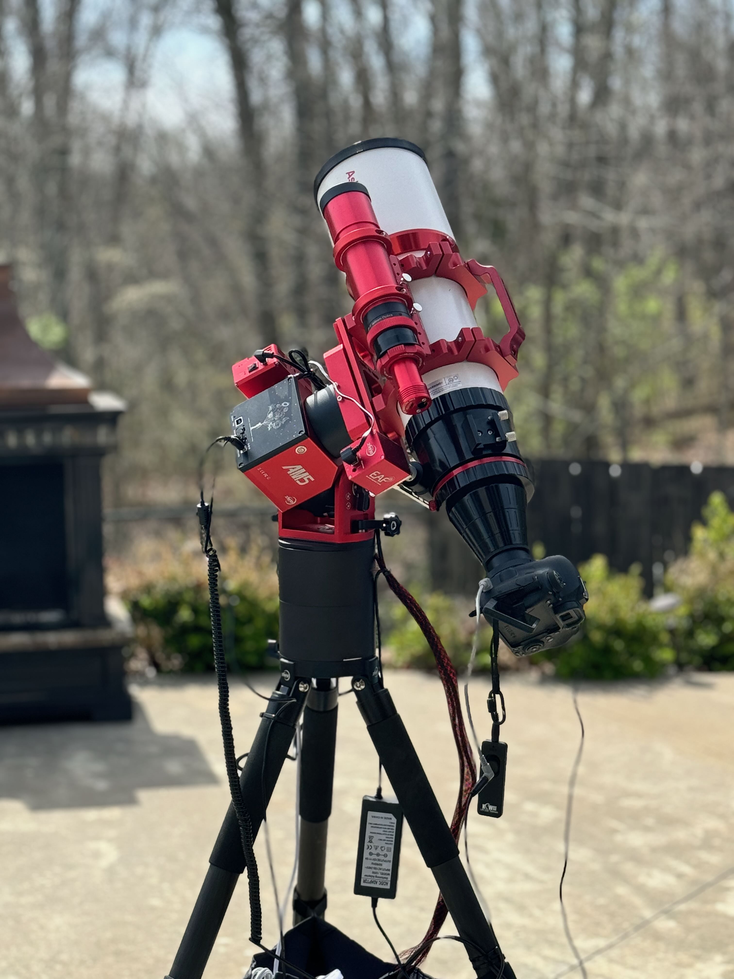 Askar AM5 mount FRA 600 eclipse 2024 smart telecopes astrophotography