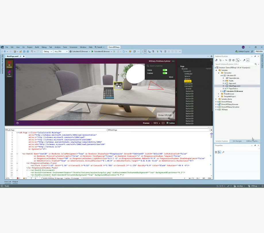 Designing 3D experiences in Visual Studio with XRSharp