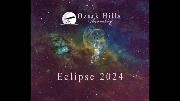 Eclipse 2024 time lapse Richard Harris Seestar smart telescope Ozark Hills Observatory