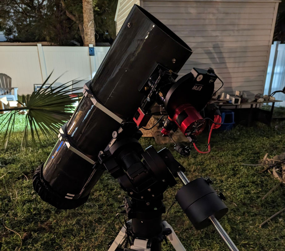 Equipment used for the NGC5005 and 5033 astrophoto
