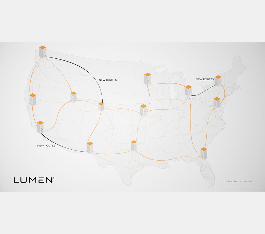 Lumens Private Connectivity Fabric map