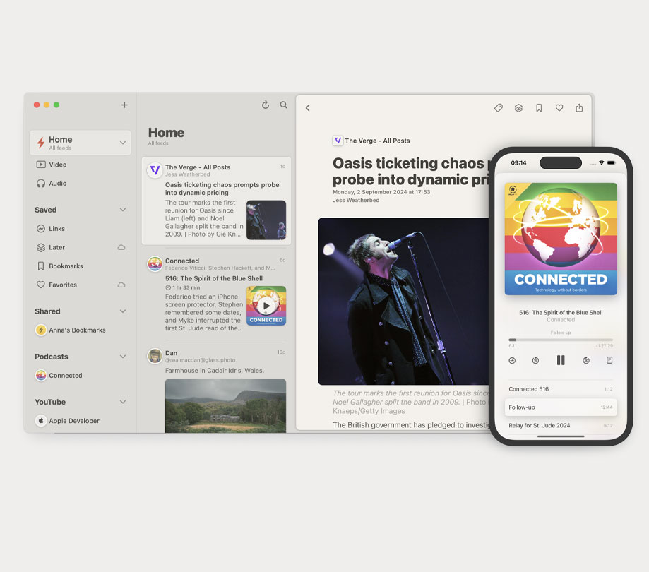 New features and fixes enhance user experience in Reeder app