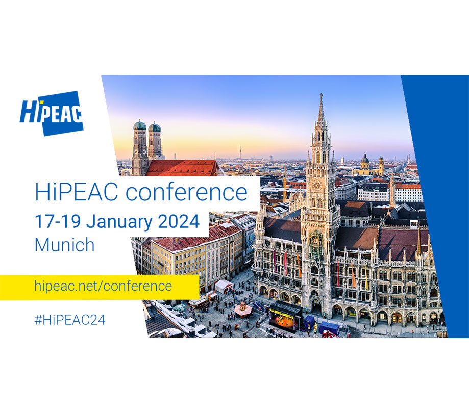 The HiPEAC conference will take place in Munich on 17 19 January 2024