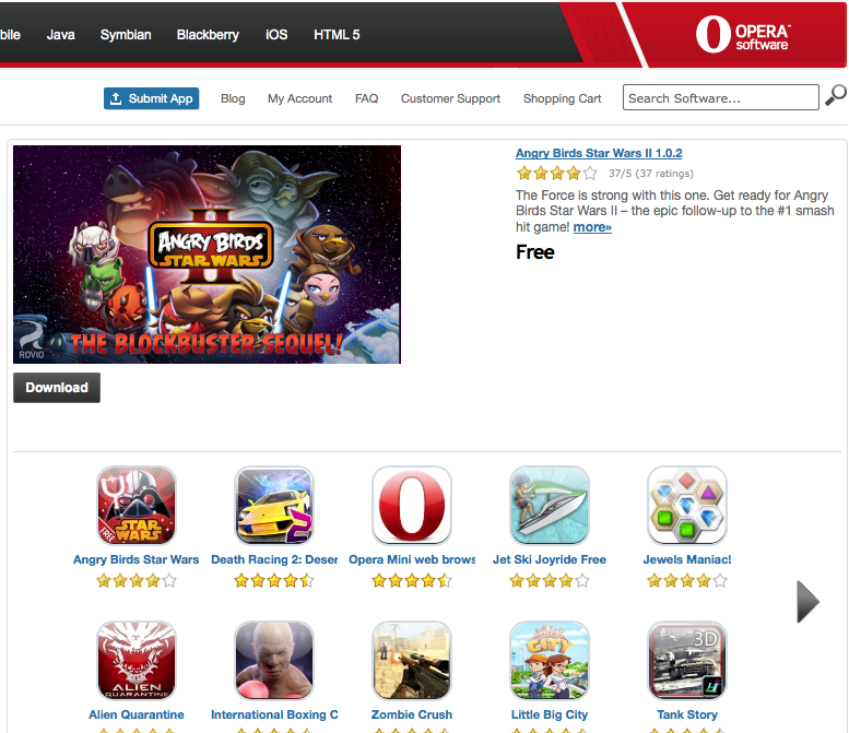 Opera Mobile Store triples the number of apps, monthly visitors grow 63 percent 