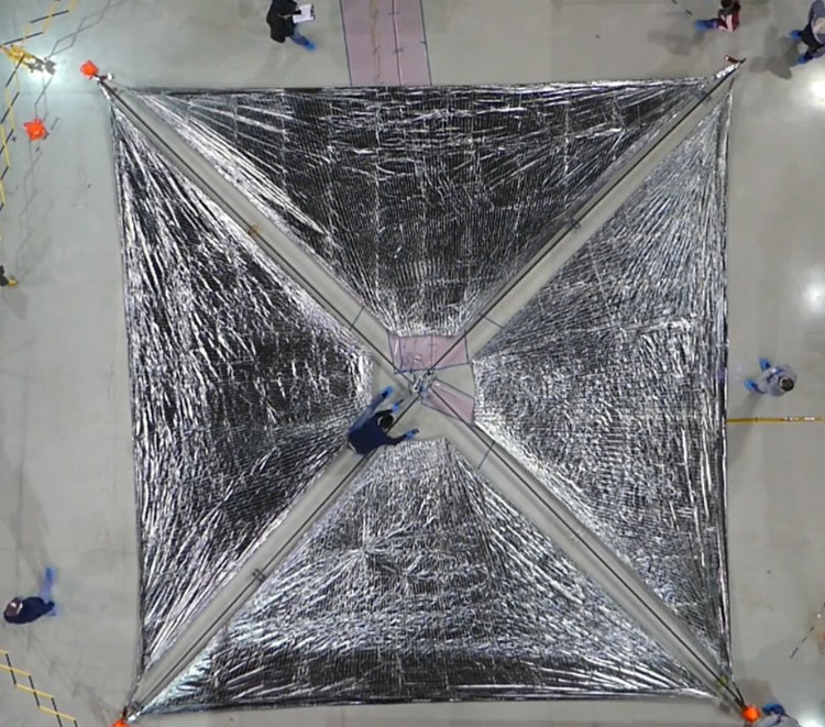 ACS3 solar sail spacecraft loses control after malfunction