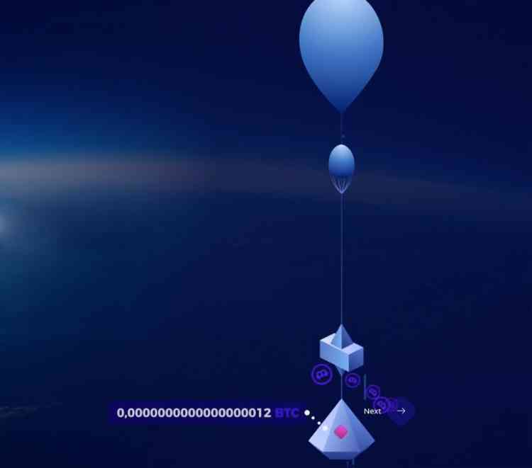 Bitcoin mining at the edge of space