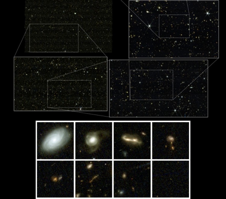 COSMOS-Web unveils deep universe map