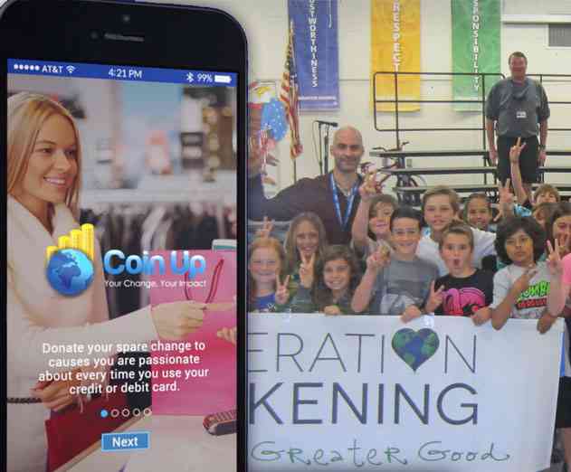 Celebrities are collecting spare change for their charities using Coin Up app