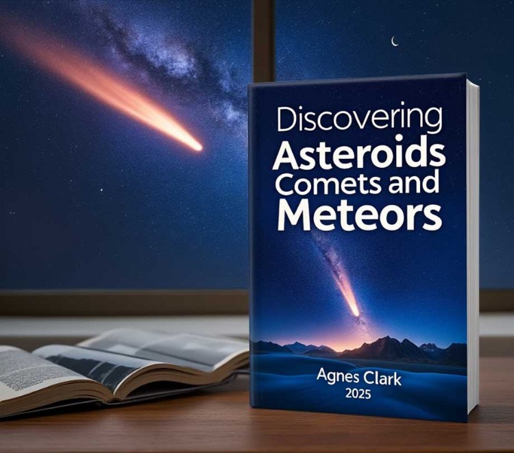 Discovering Asteroids Comets and Meteors 2025 book by Agnes Clark
