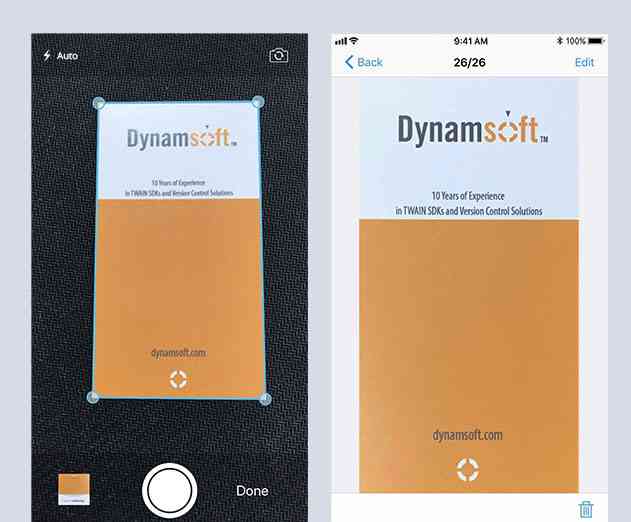 Dynamsoft Camera SDK for iOS debuts for easier document scanning