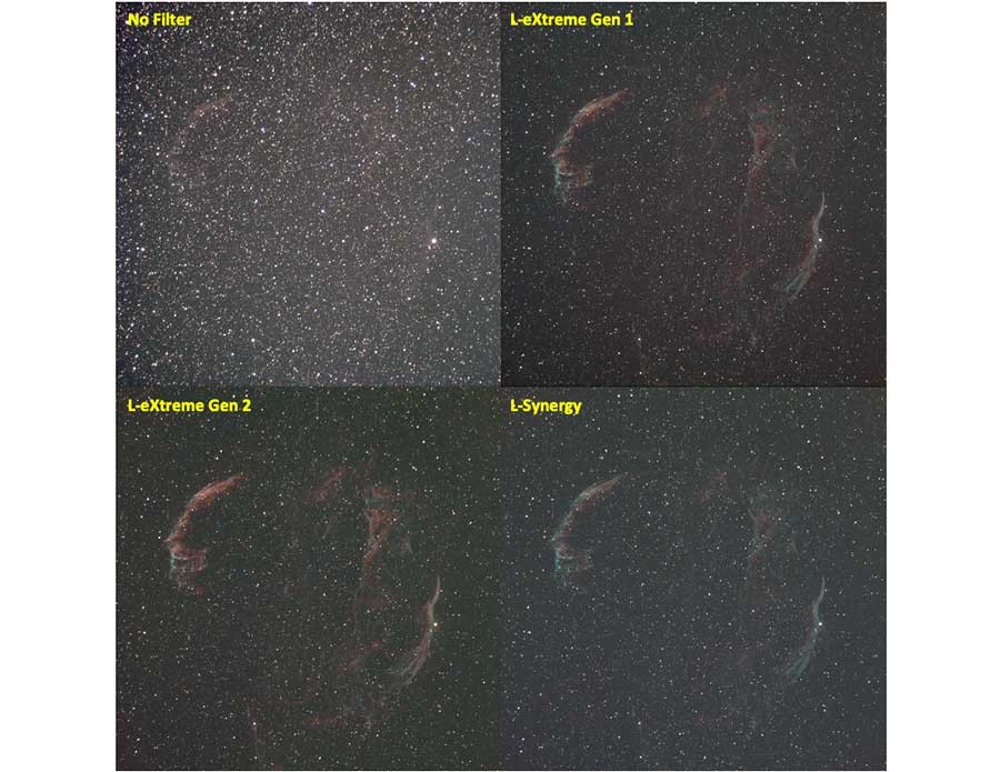 Figure 6 Sep. 19th Imaging Results – NGC6960/74/79/92/95 “Veil”