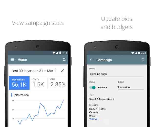 Google Releases AdWords App to Manage Ad Campaigns