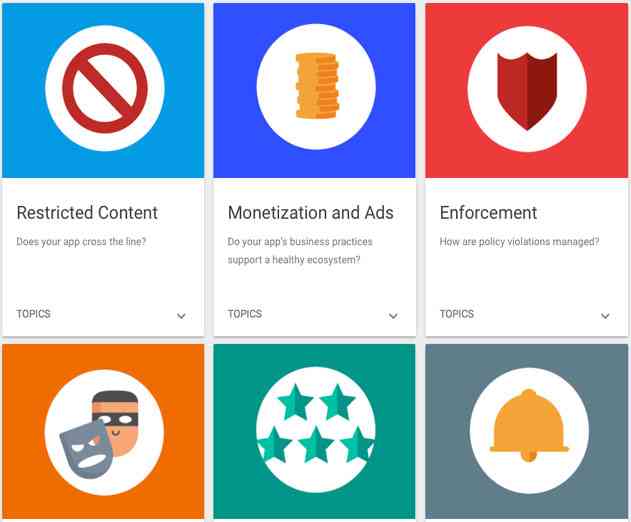Updates Made to Google Play Developer Policy Center