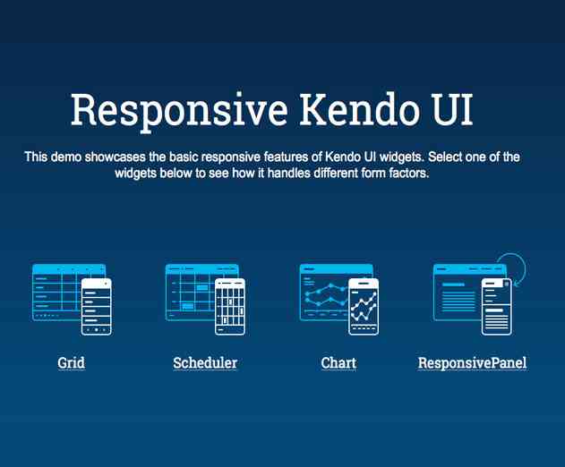 New Responsive Design Elements Offered with Kendo UI HTML5 and JavaScript UI Framework