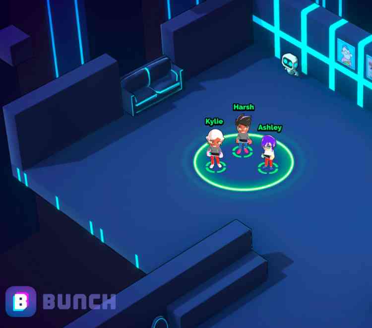 Metaverse video chat app from Bunch