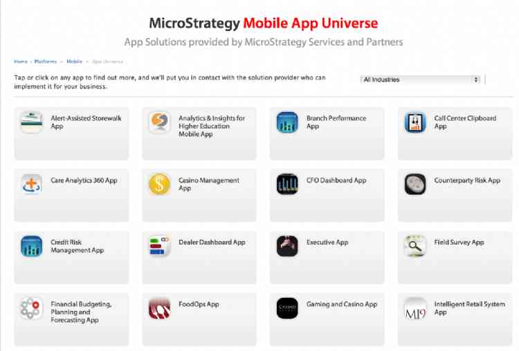 MicroStrategy Mobile App Universe Launched