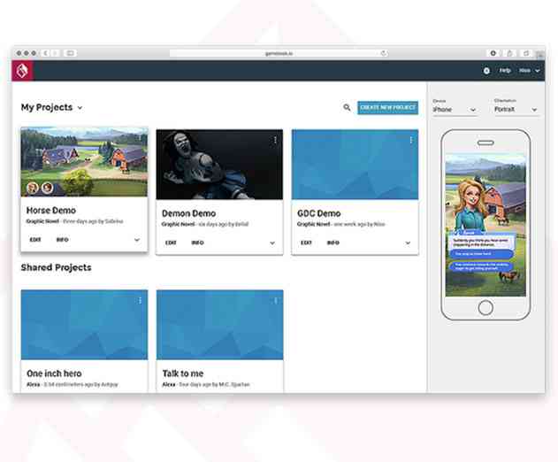 Make interactive stories for mobile with Gamebook.io
