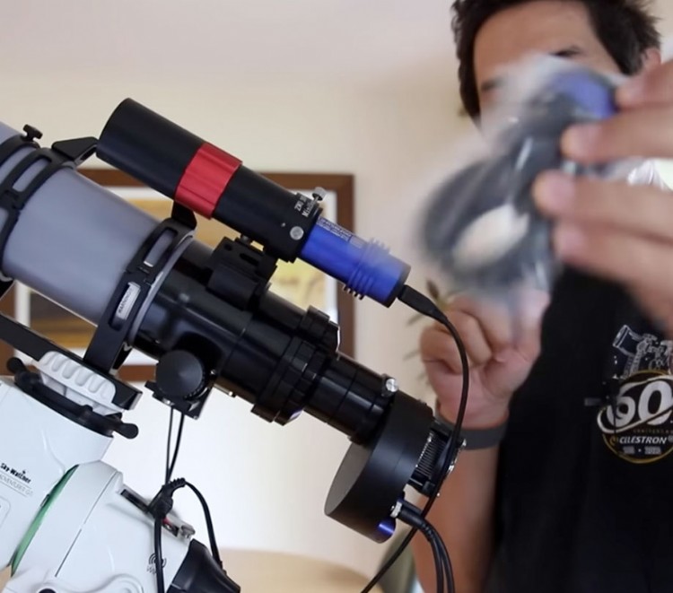 QHY off-axis guider coupled with Minicam 8