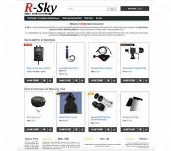 Astronomy store R-Sky updates