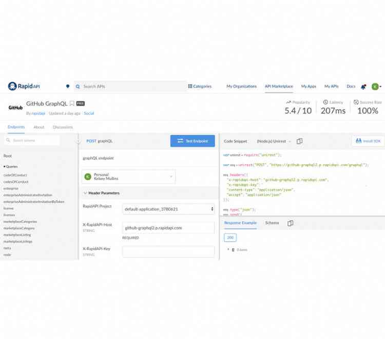 RapidAPI now supports GraphQL
