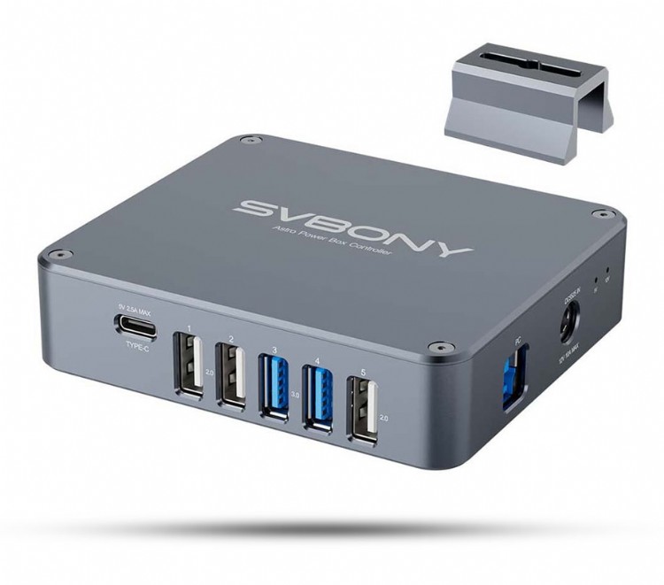 Astrophotography gear power controller: SV241 Pro from SVBONY