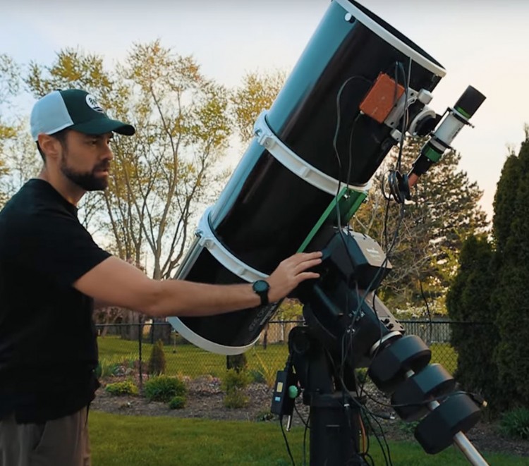 Sky-Watcher Quattro 300P telescope captures the M51 Whirlpool galaxy