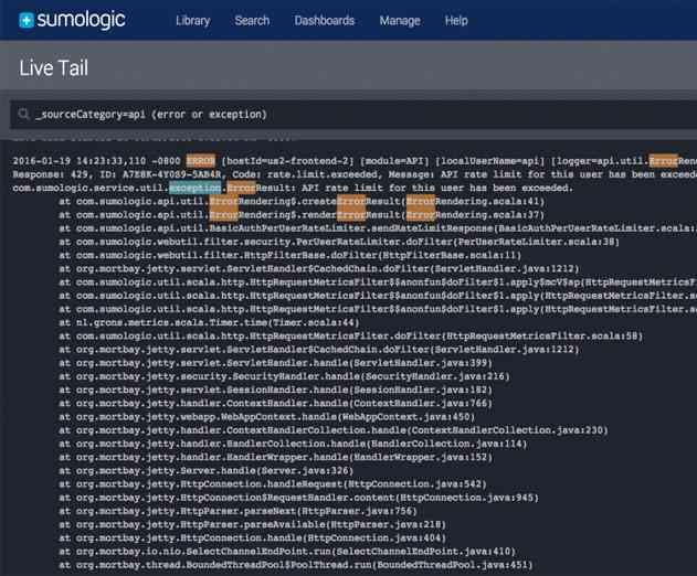 Sumo Logic Live Tail Provides Developers RealTime Access to Logs