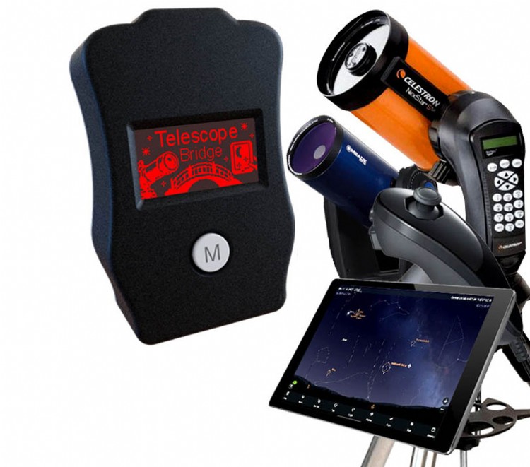 Telescope Bridge connects scope over wifi and bluetooth