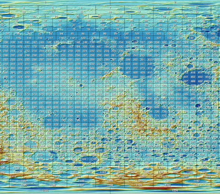 The Detailed Topographic Lunar Atlas