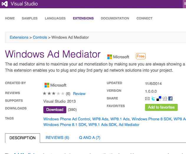 Windows Mobile App Ad Mediation Solution Now Available