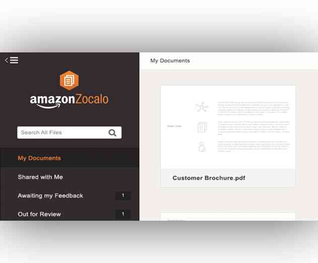 Amazon Web Services Announces the General Availability of Zocalo Document Storage and Sharing Service