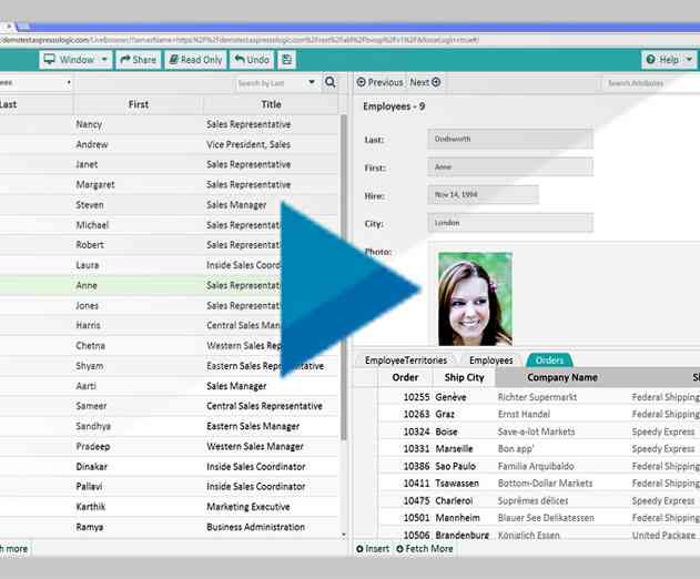 Espresso Logic Offers Live Browser Platform to Quickly Create Data Driven Apps