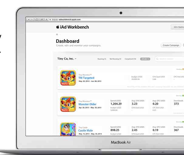 Apple Extends Reach of iAd Workbench for iOS App Developers