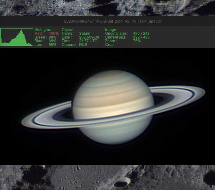 Processing planetary, lunar and solar images with LuckyStackWorker 6