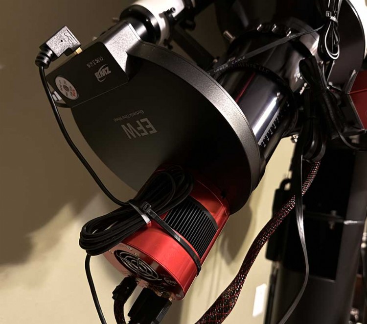 6200MM with ZWO wheel and Chroma filters