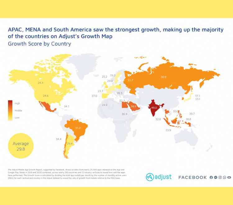 Adjusts growth map App Developer Magazine