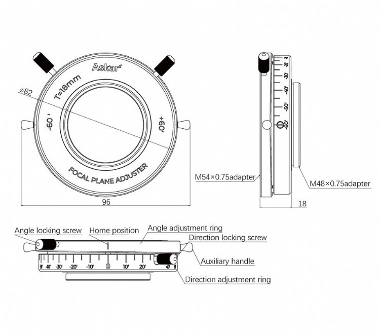 Askar Focal Plane Adjuster Specifications