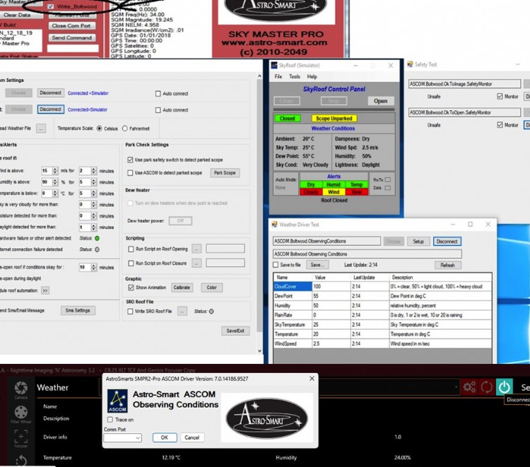 Astronomical Weather Station SMP R2 USB and RF All In One Systems