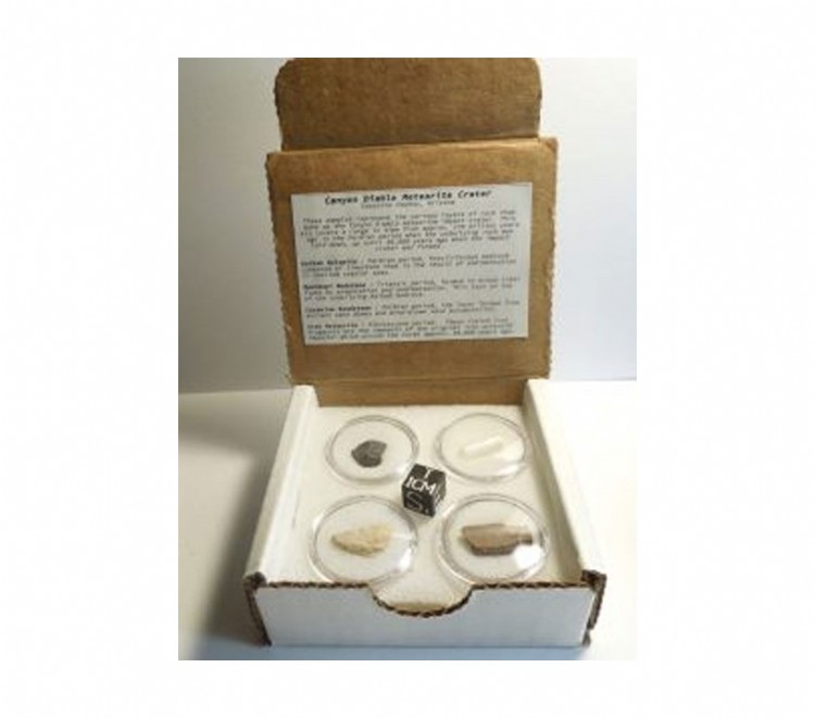 Canyon Diablo Crater Geology Kit Boxed Set of Specimens Scope Trader