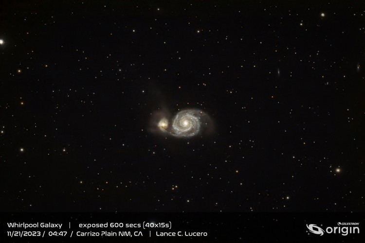 Celestron Origin Telescope M51 Whirlpool Galaxy